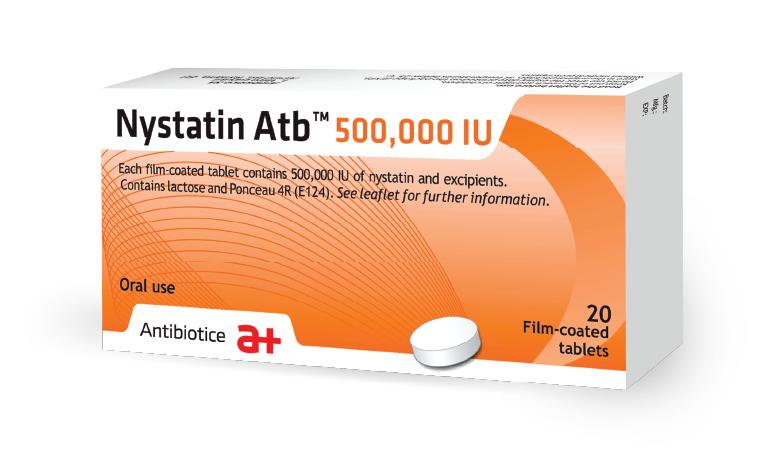 Nystatin ATB 500,000 IU - 20 Tab