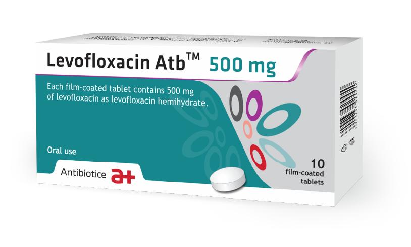 Levofloxacin Atb 500mg - 10 Tab