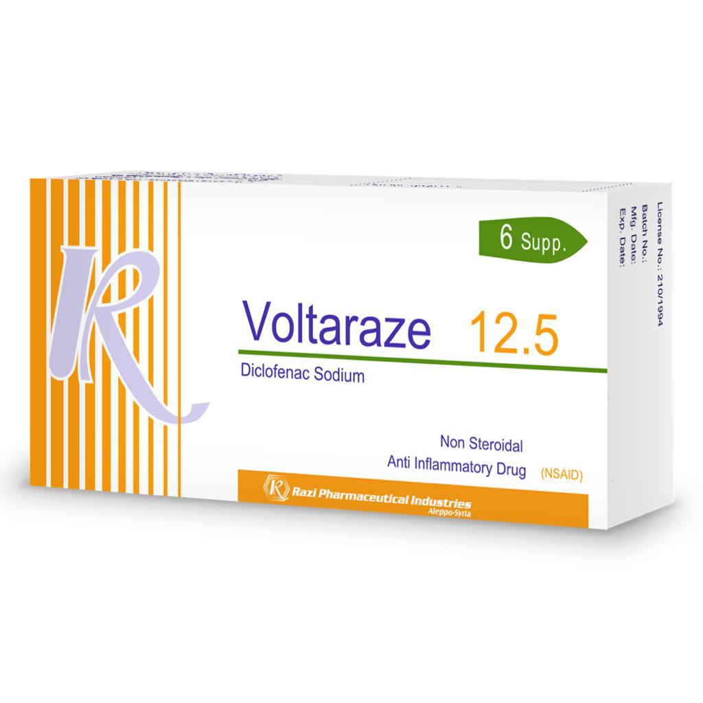 Voltaraze (Diclofenac Sodium)12.5mg - 6 Supp