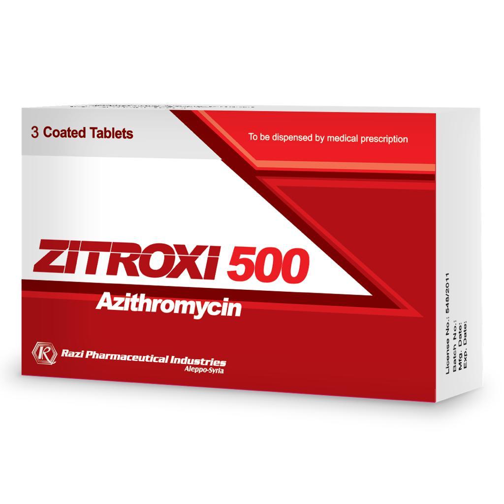 Zitroxi (Azithromycin)500mg - 3 Tab